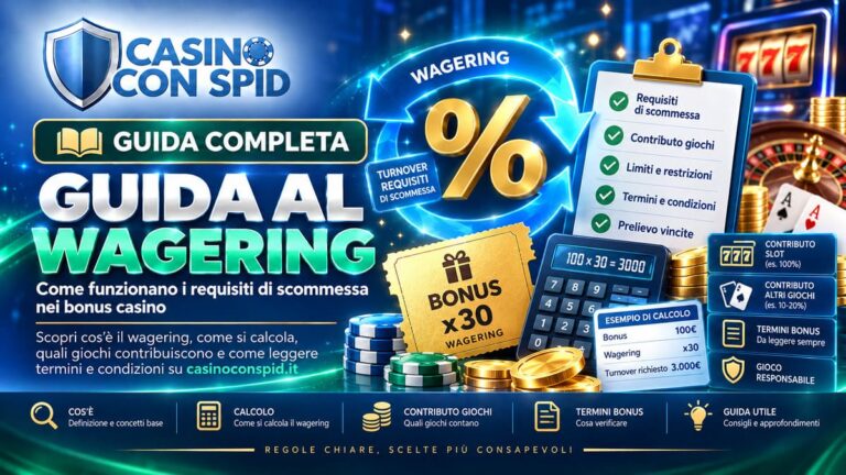 Wagering nei casino online: guida completa