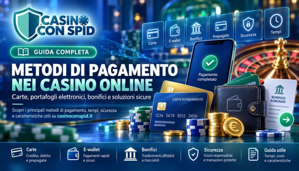 Metodi di pagamento casino