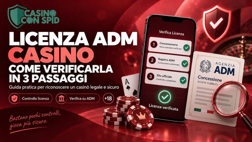 Verifica licenza ADM in 3 passaggi